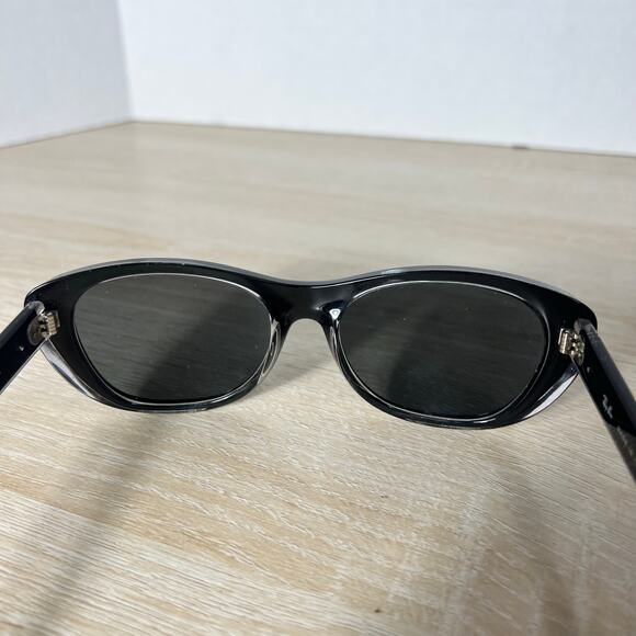 Ray-Ban RB4227 6052/8G Sunglasses Cat Eye Black FRAMES ONLY 55-17 main image 4